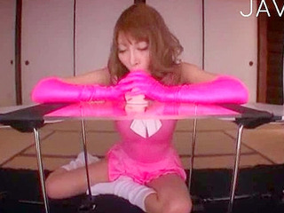 Japanese teen gets facialized by nippon guy